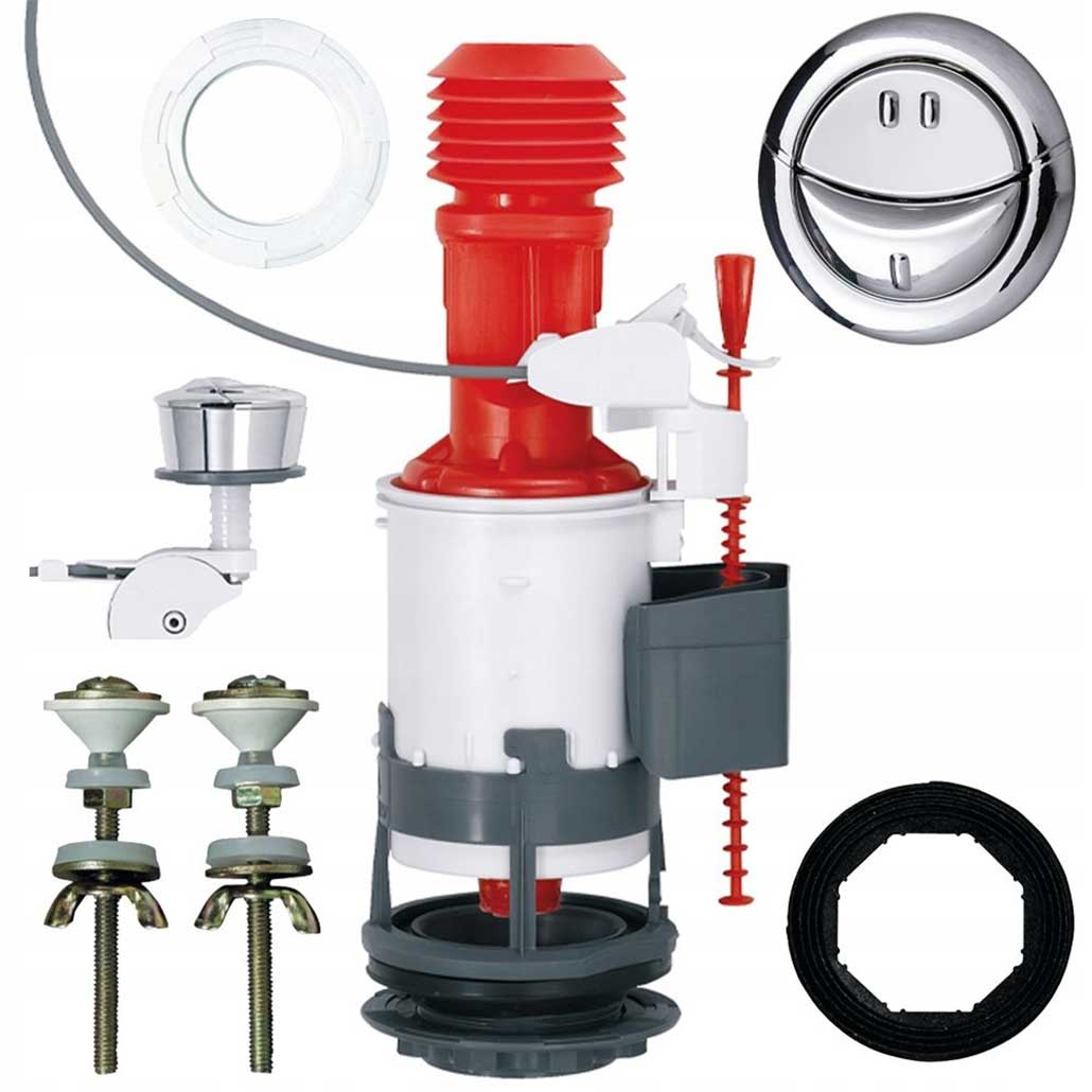 Wirquin Jollyflush Dual Toilet Flush Valve For 60mm Hole - Toilet Spares