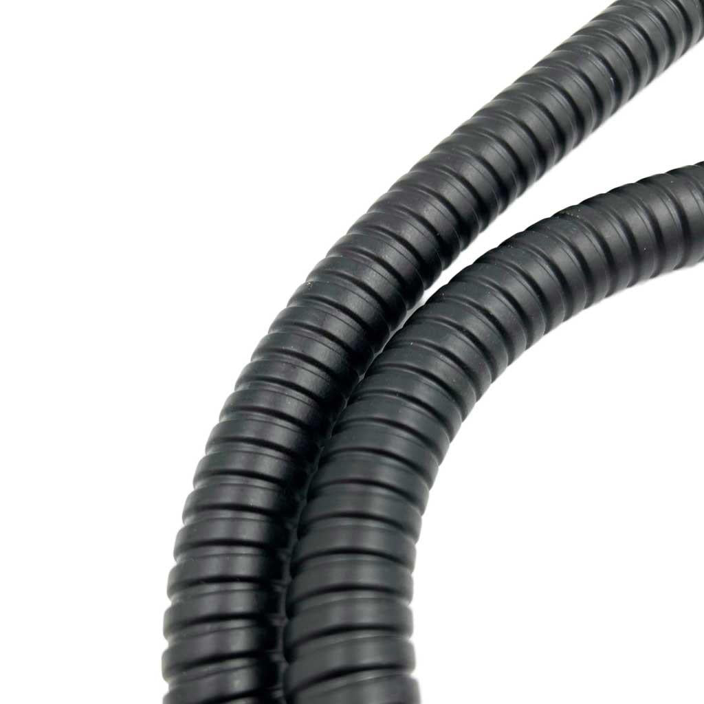 Shower Hose Matt Black WRAS Approved, Various Lengths