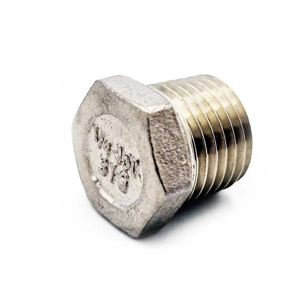 1/8 1/4 BSP Male Hex Plug 316 Stainless Steel Blanking Plugs and Caps