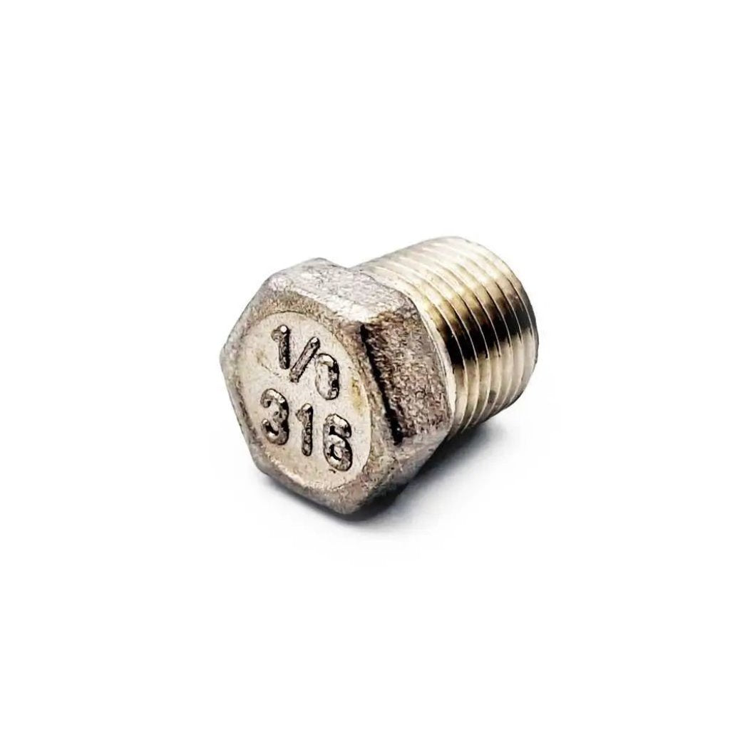 1/8 1/4 BSP Male Hex Plug 316 Stainless Steel Blanking Plugs and Caps