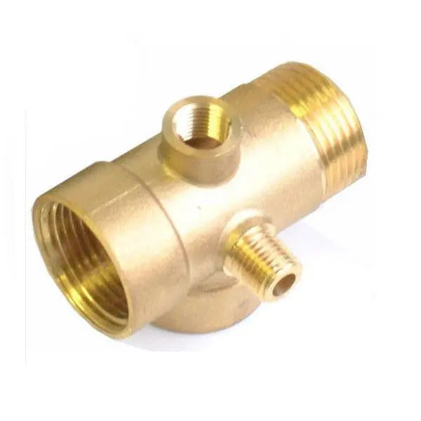 5-Way 1x1/4 Inch Pump Connector Fittings Vessels Gauges - Water Pumps