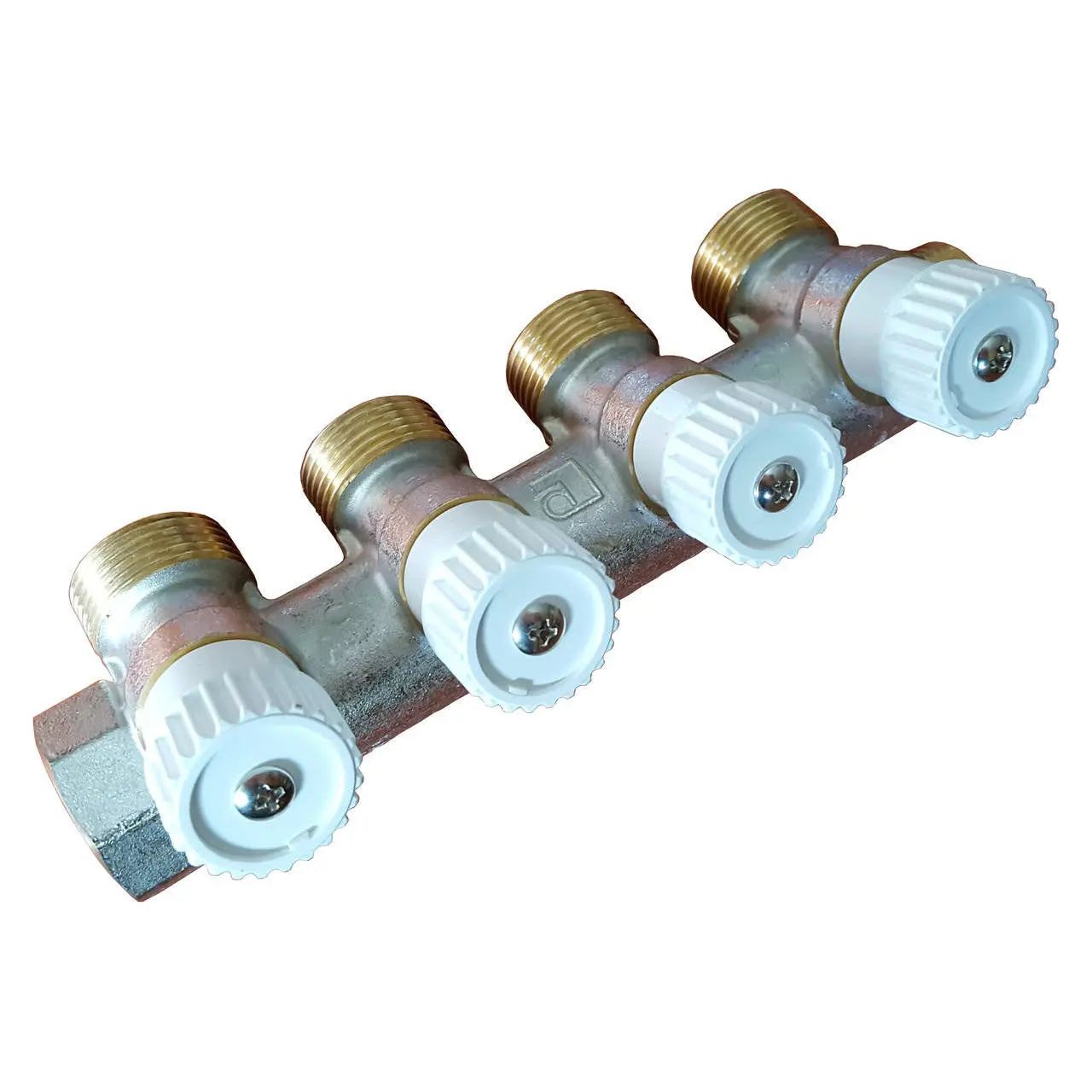 4 Way 3/4 Inch Water Underfloor Heating Manifold Distributor - Underfloor Heating Manifolds