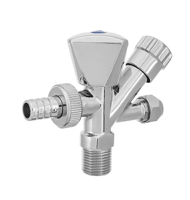 1/2x3/4 Inch x M10 Tap Outlet Connection Valve Chrome - Screw Valves