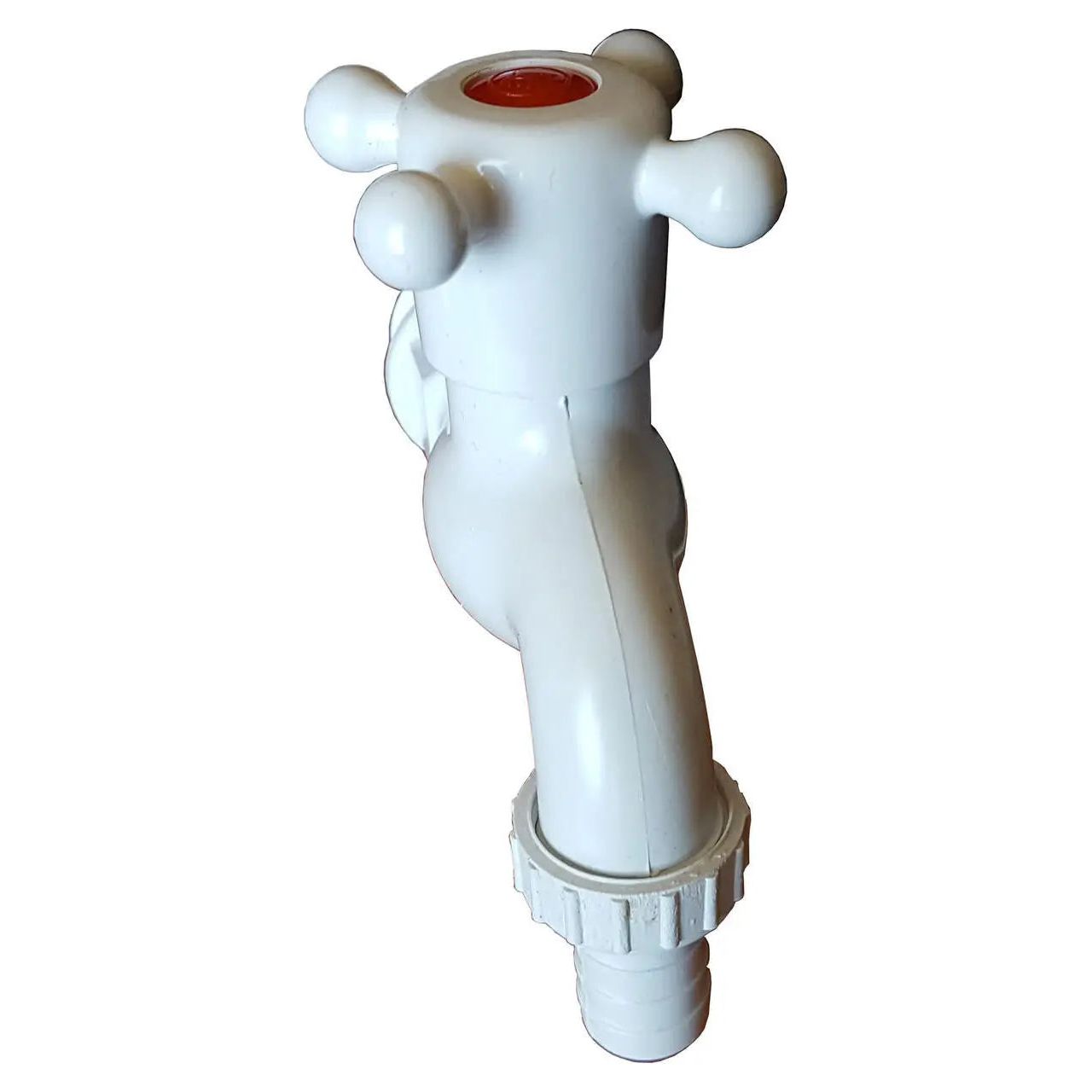 White Plastic Outdoor Garden Watering Tap Valve 1/2 3/4 Inch