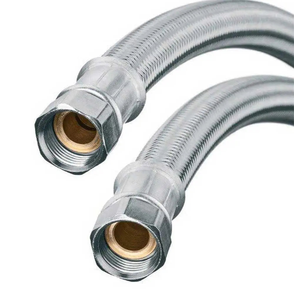 3/4 x 3/4 Large Bore Steel High Flow Flexible Hose Connector Flexible Connectors For Taps