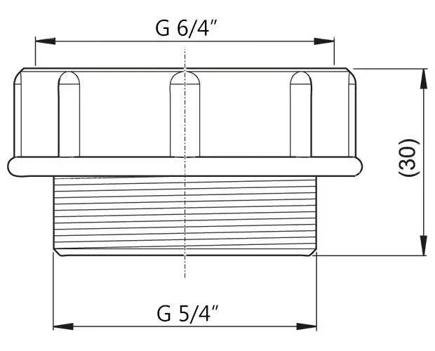 Wide 6/4 Female x 5/4 Male Drain Waste Trap Thread Reduction Waste Pipe Adaptors