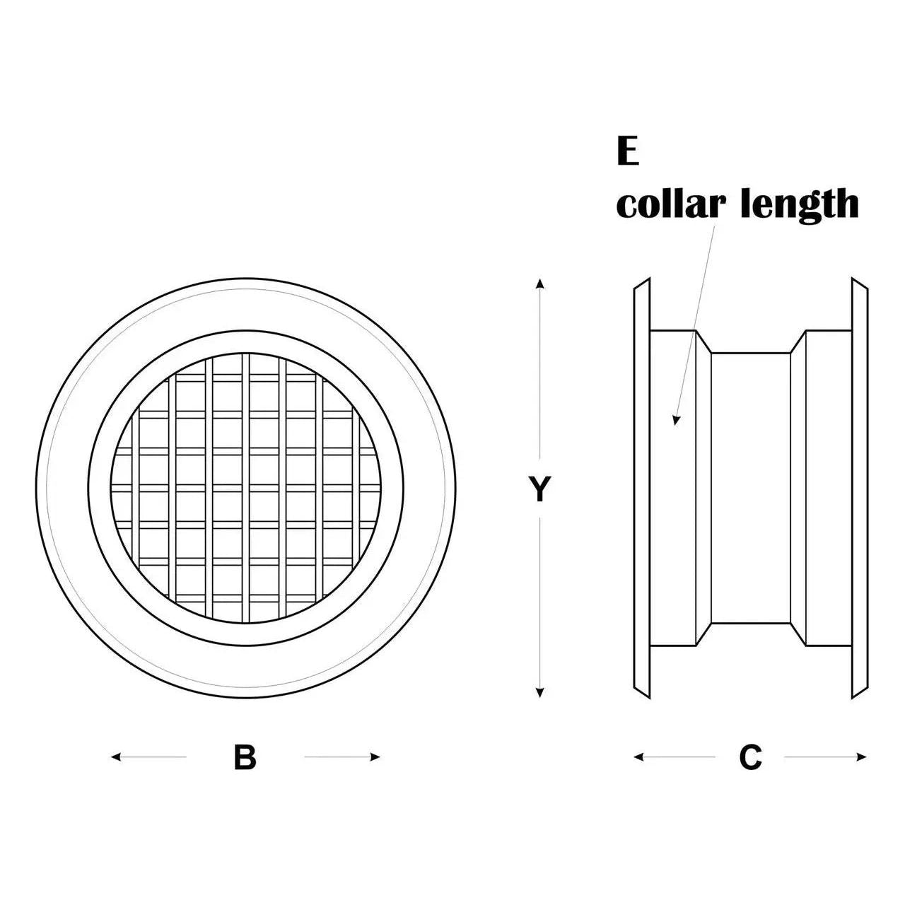 4 x Round Air Vent Grille Door Ventilation Hole Covers Door Vents, 750a, , 750b, 750c, 750d, 750e, 750f, 750g, 750h, 750i, 750j, 750k