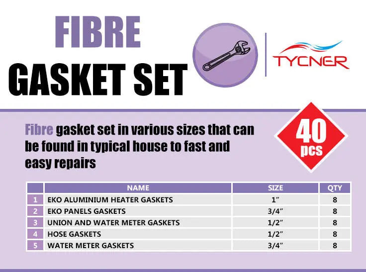 40x Universal Gaskets Fibre Washer Set Various Sizes Types Nuts Bolts and Washers