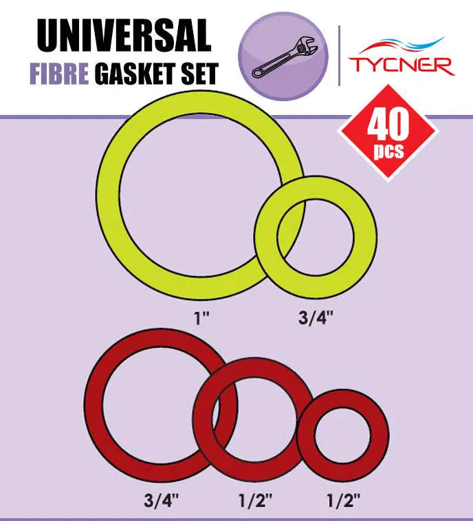 40x Universal Gaskets Fibre Washer Set Various Sizes Types Nuts Bolts and Washers