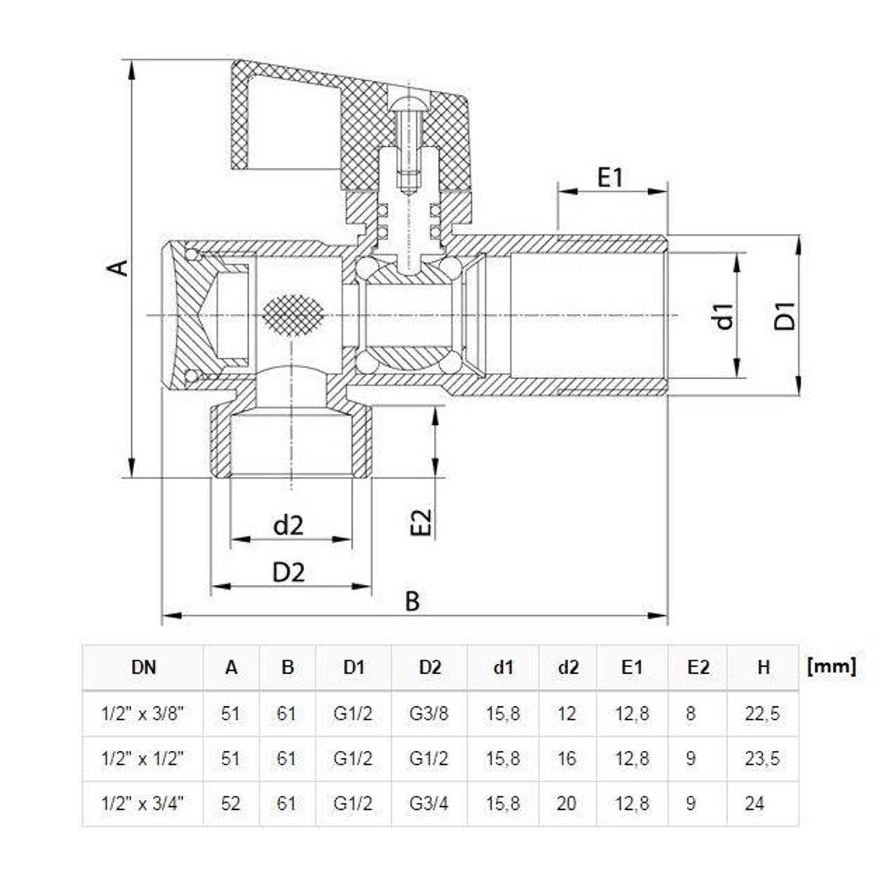 Chrome Isolating Valve 3/8 1/2 3/4 Quarter Turn Tap Shut-Off Isolating Valves, 415a, 415b, 415c