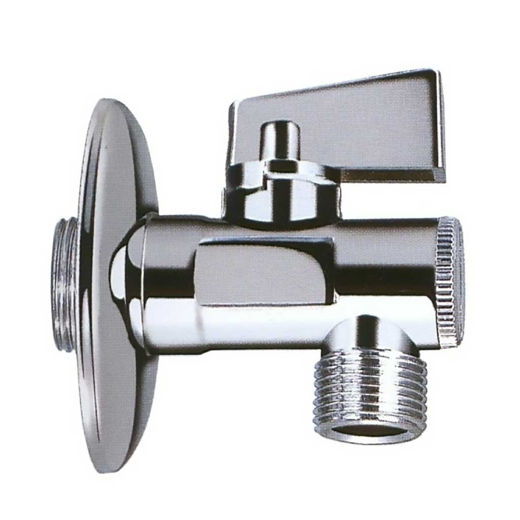 Chrome Isolating Valve 3/8 1/2 3/4 Quarter Turn Tap Shut-Off Isolating Valves