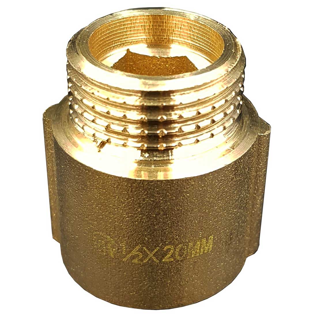 1/2 Inch BSP Pipe Wall Thread Extension Brass Tap Extender Thread Extensions 20mm