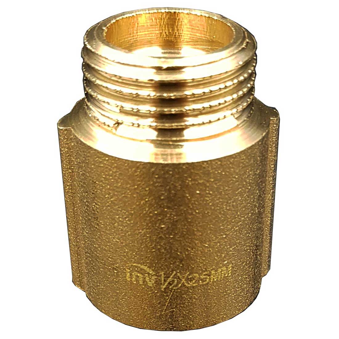 1/2 Inch BSP Pipe Wall Thread Extension Brass Tap Extender Thread Extensions 25mm