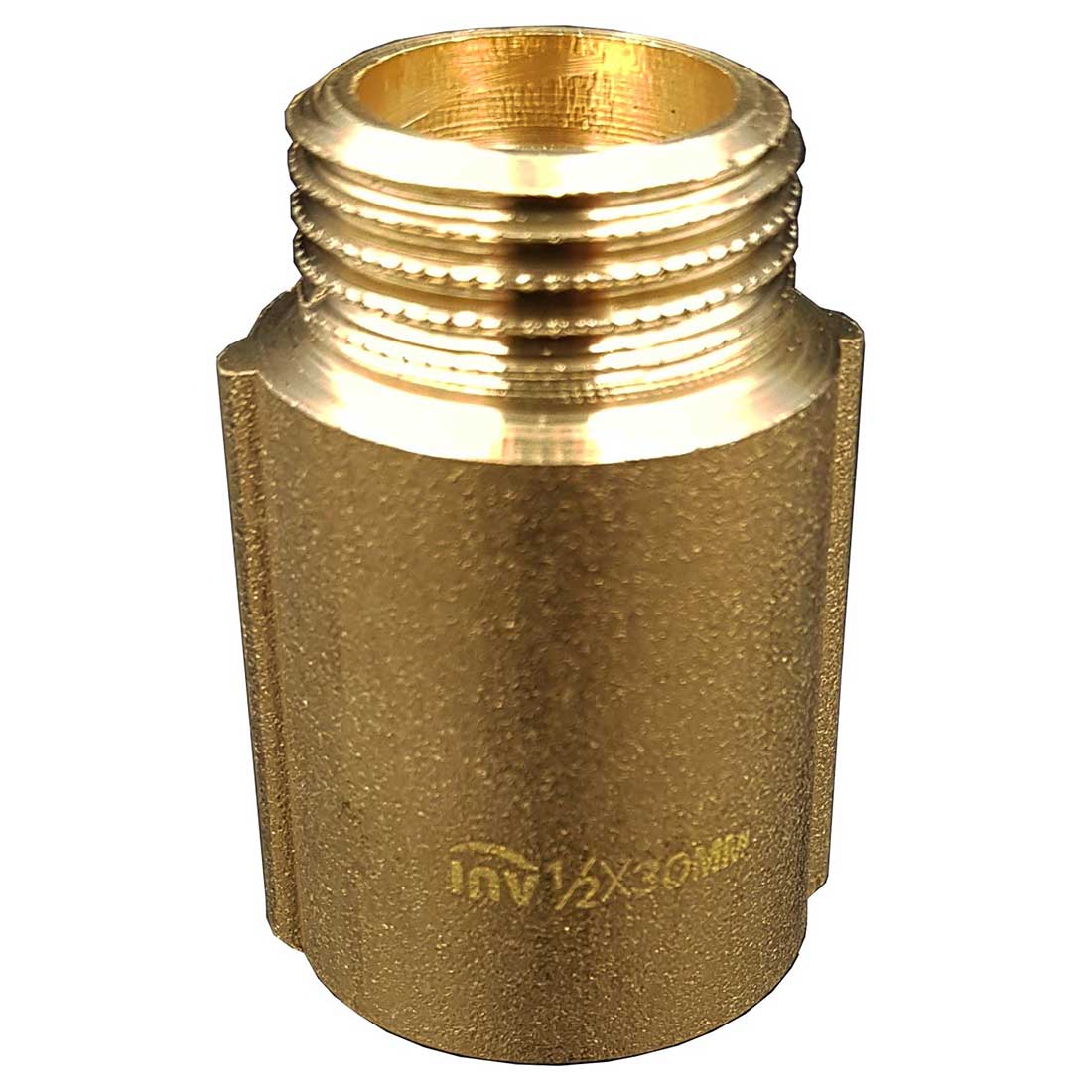 1/2 Inch BSP Pipe Wall Thread Extension Brass Tap Extender Thread Extensions 30mm