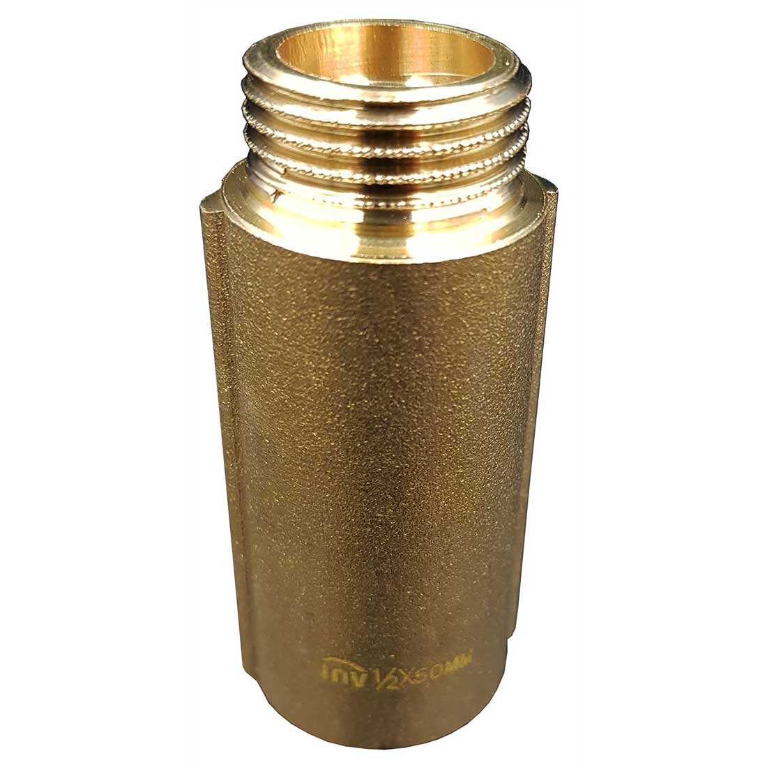 1/2 Inch BSP Pipe Wall Thread Extension Brass Tap Extender Thread Extensions 50mm