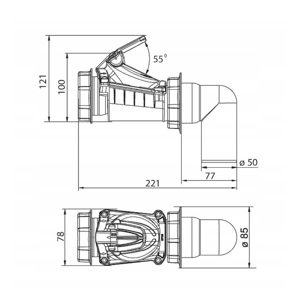 Version C 50mm Anti Flood Backwater Check Valve Backflow