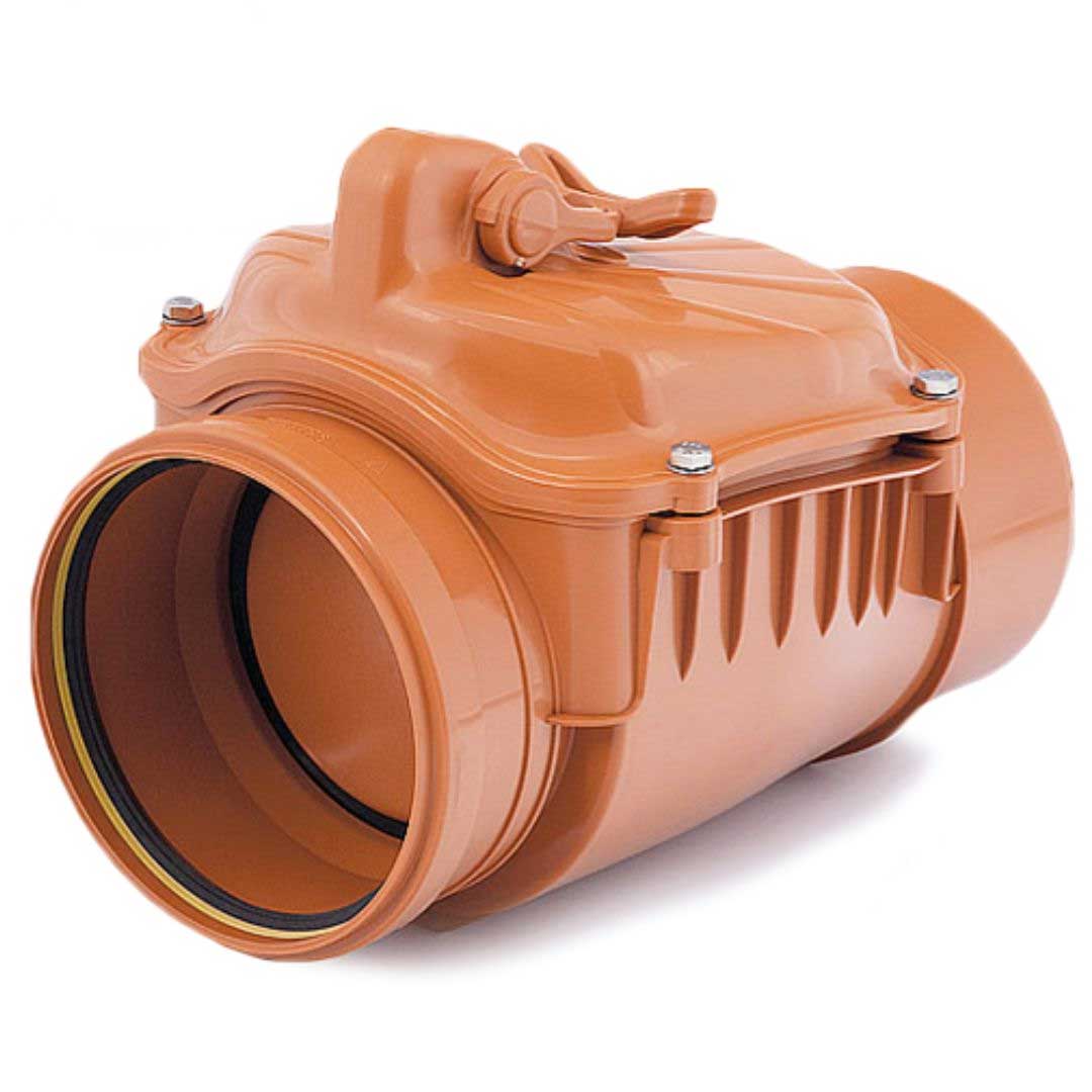 Soil Waste Pipe Check Non-Return Anti-Flood Valve Horizontal Drain Non Return Valves