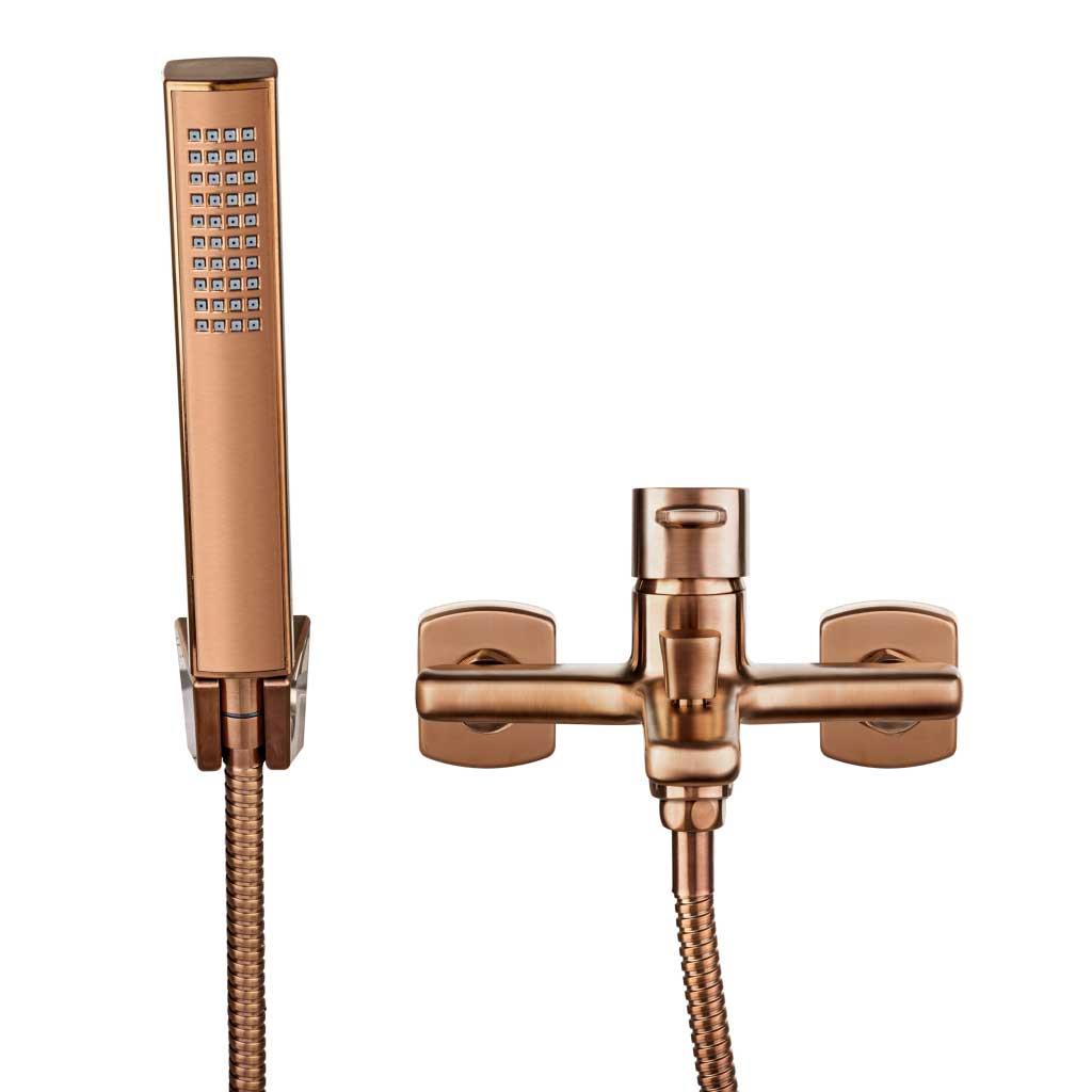 Wall Mounted Bath Tap Copper Bronze GLAMOUR - plumbing4home