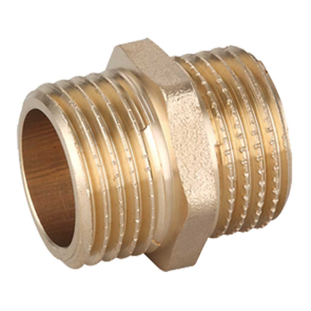 1/2 3/4 1 Male Thread Pipe Nipple Connection Hex Fitting Threaded Joints, 477a, 477b, 477c