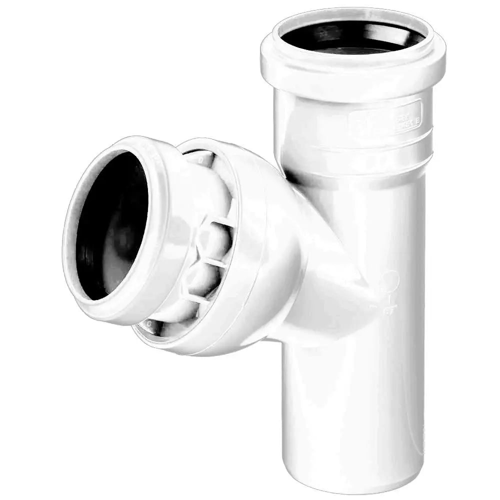 50mm Adjustable Tee T-Pipe Multi Connector Drain Sewage - plumbing4home