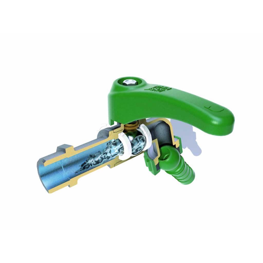 1/2 Inch Outdoor Garden Outside Tap Valve Swivel Nozzle - Garden Taps / Valves