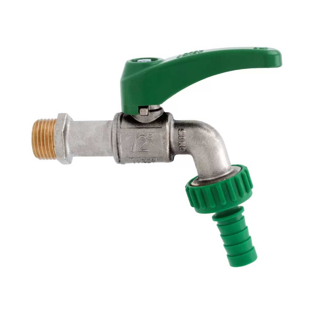 1/2 Inch Outdoor Garden Outside Tap Valve Swivel Nozzle - Garden Taps / Valves