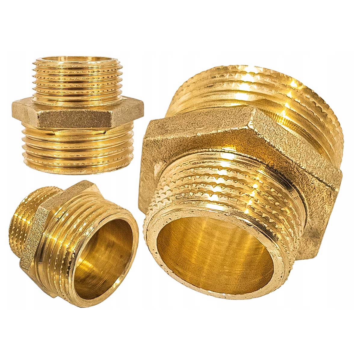 Threaded Pipe Reducer Nipple Fitting Male 3/8 1/2 3/4 1 Inch Thread Reducers and Adaptors, 580a, 580b, 580c, 580d, 580e