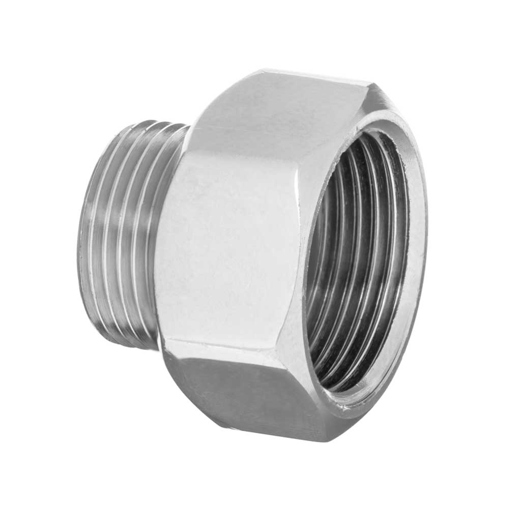 Pipe Thread Reducer Hex Chrome Female Male 3/8 1/2 3/4 Inch Thread Reducers and Adaptors,