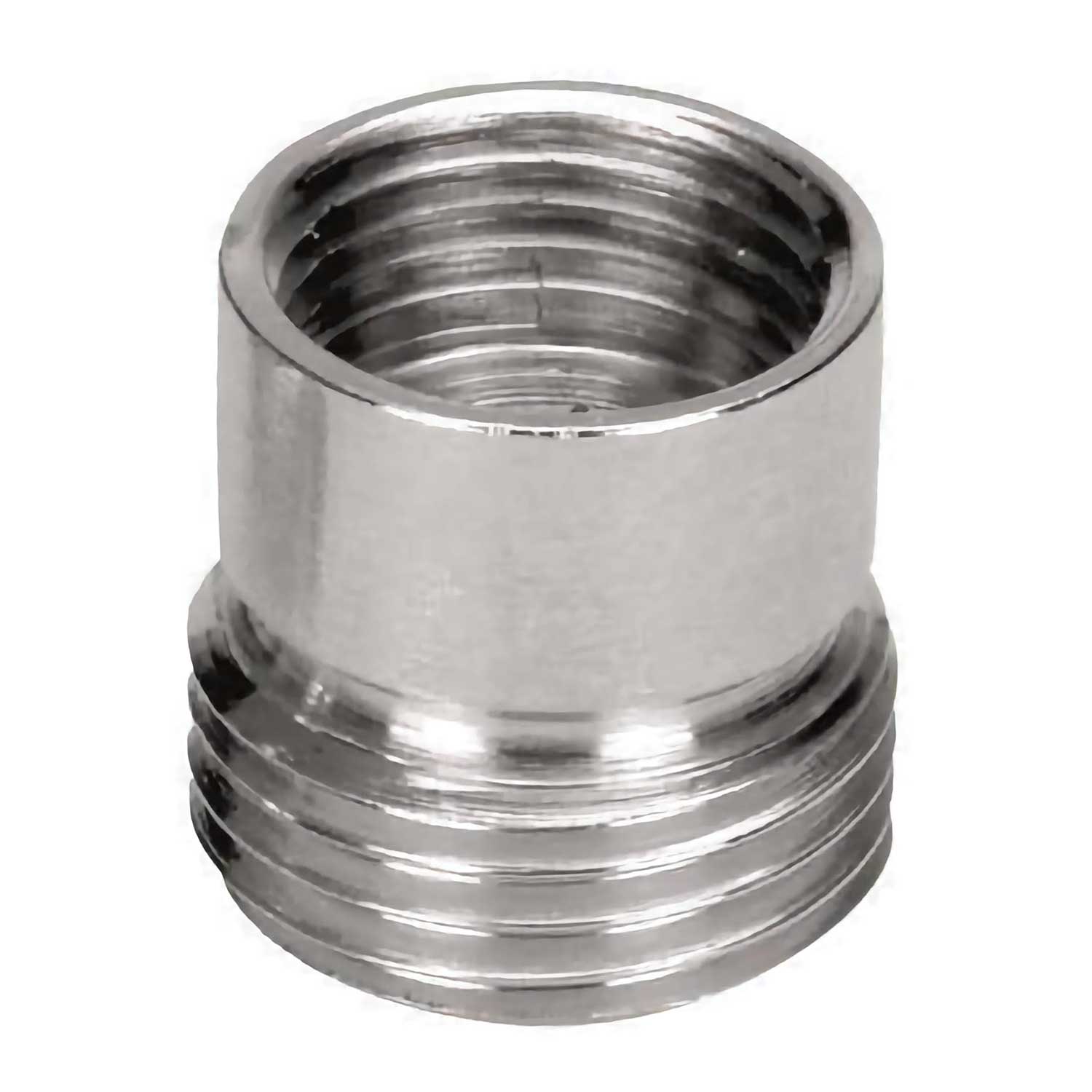 1/2x3/8 Pipe Thread Reduction Male x Female Adaptor Chrome - Thread Reducers and Adaptors