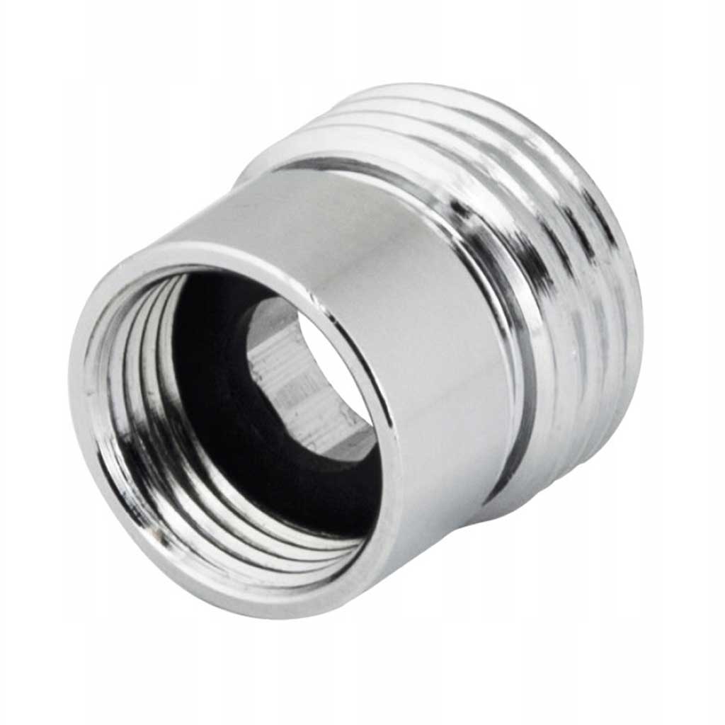 1/2x3/8 Pipe Thread Reduction Male x Female Adaptor Chrome - Thread Reducers and Adaptors