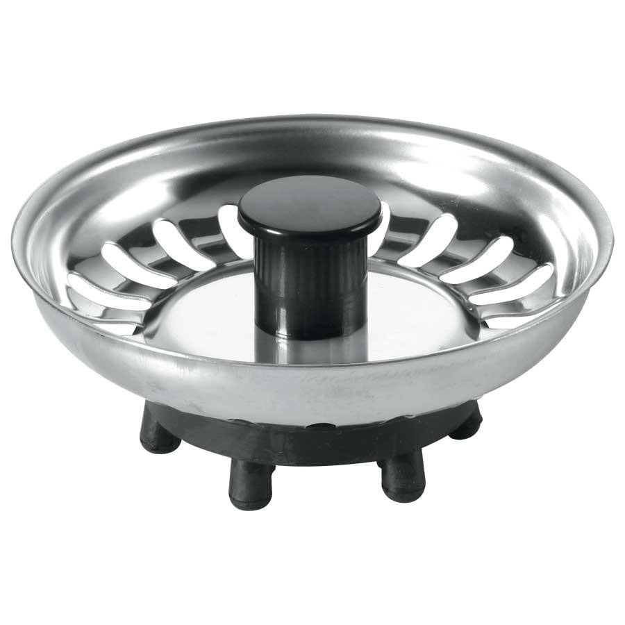 BSKTOP McAlpine Kitchen Sink Basket Strainer Plug with Rubber Seal Stainless Steel