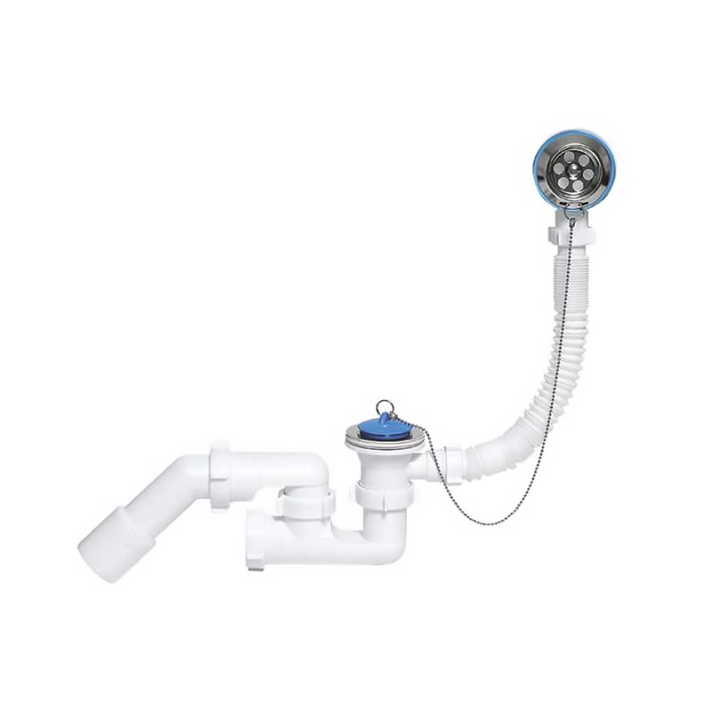 Bathtub Waste Trap With Strainer Bath Plug Chain Overflow