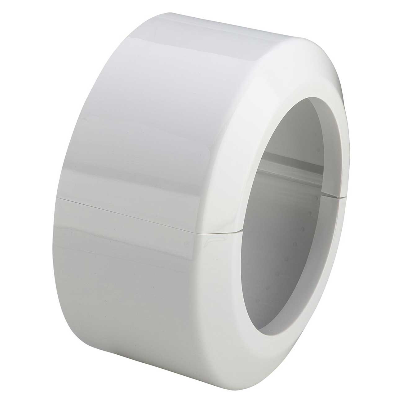 110mm Split Two-Piece White Toilet Pipe Cover Collar - Toilet Waste Pipe