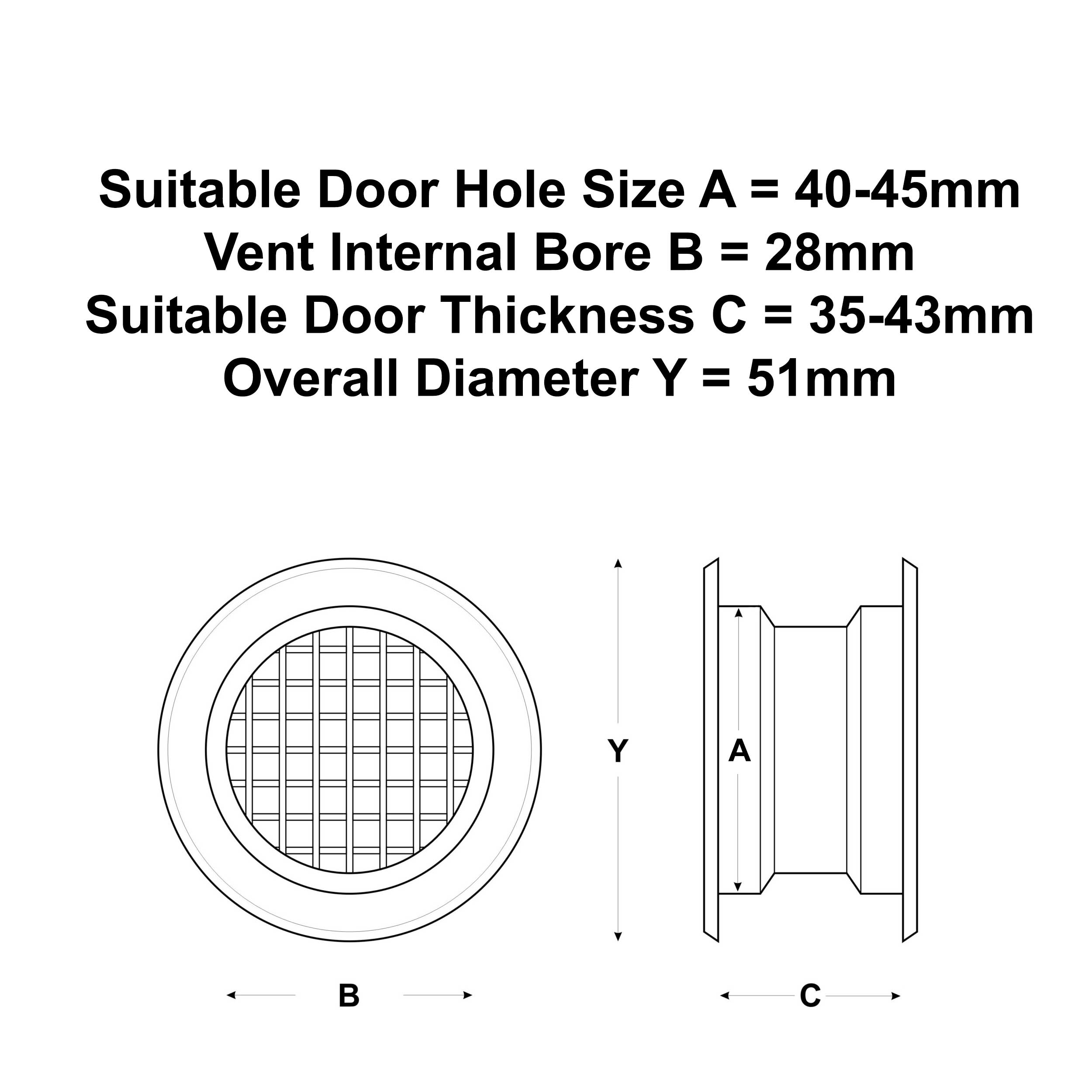 4 x Round Air Vent Grille Door Ventilation Hole Covers Door Vents, 750a, , 750b, 750c, 750d, 750e, 750f, 750g, 750h, 750i, 750j, 750k