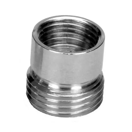 1/2x3/8 Pipe Thread Reduction Male x Female Adaptor Chrome - Thread Reducers and Adaptors