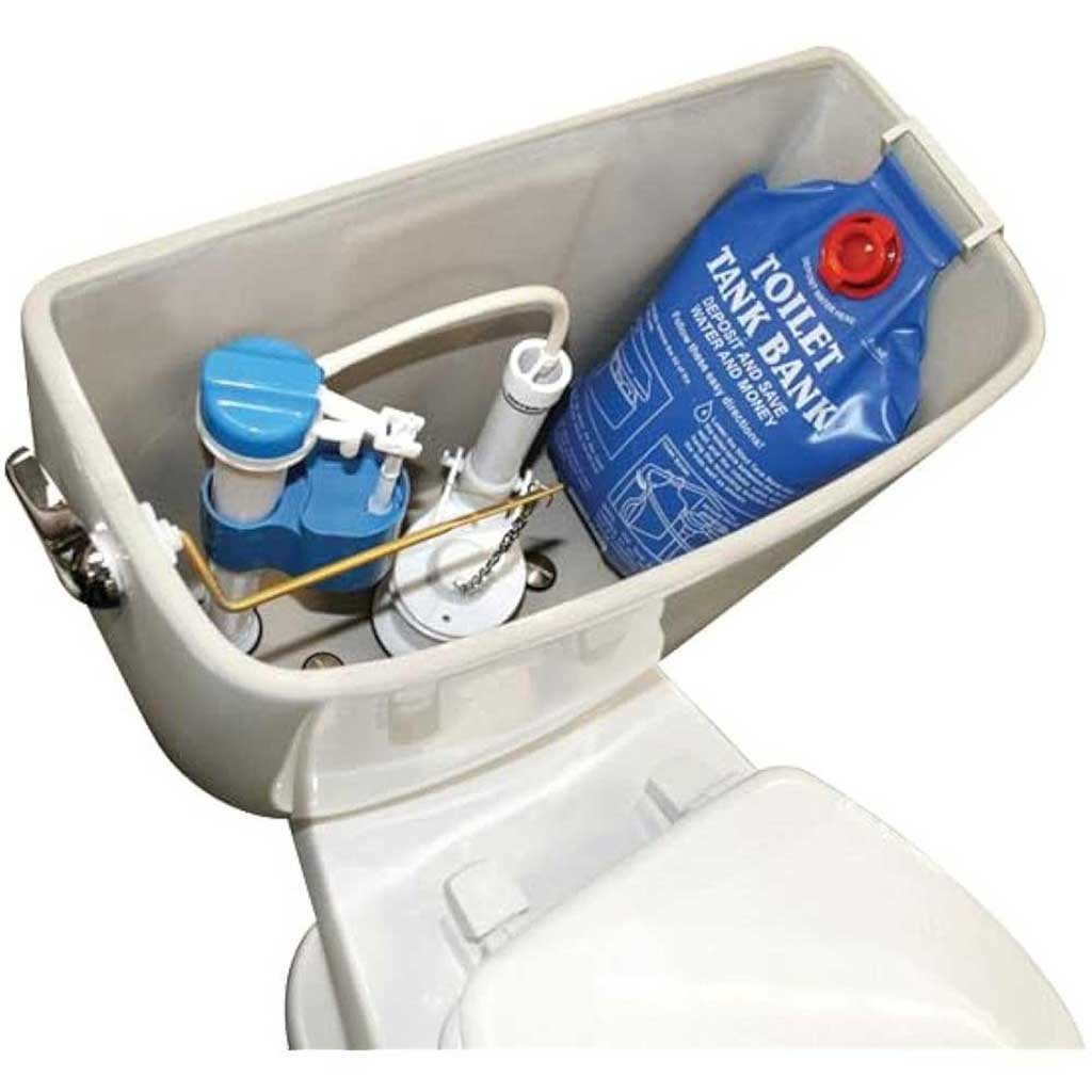 Toilet Tank Bank Flush Cistern Insert Water Saving Bag - Toilet Spares