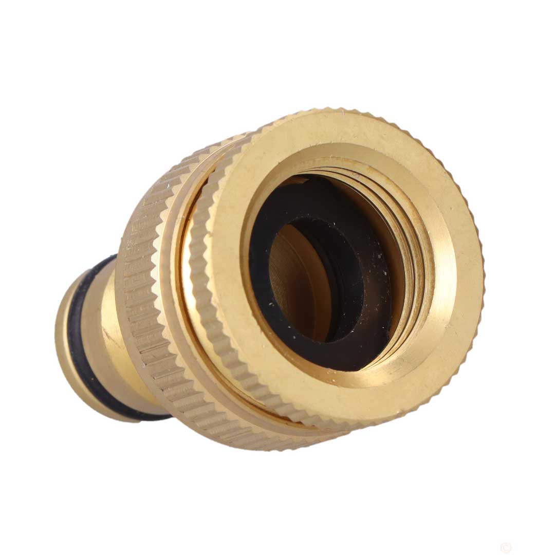 1/2 3/4 Inch Garden Tap Connector Female Brass Multi-Purpose - Hose Tap Fittings
