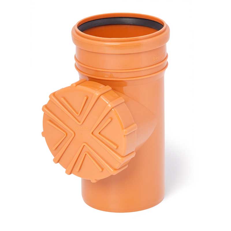 Brick Gutter Downpipe Leaf Trap Filter with Strainer 110mm Pipe Guttering