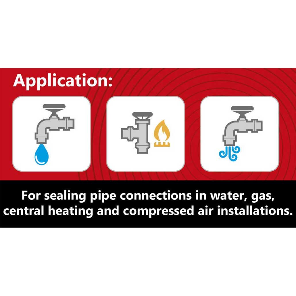 150m Pipe Sealing Cord String Line Anti-Leak Water Gas Air Plumbing Sealants
