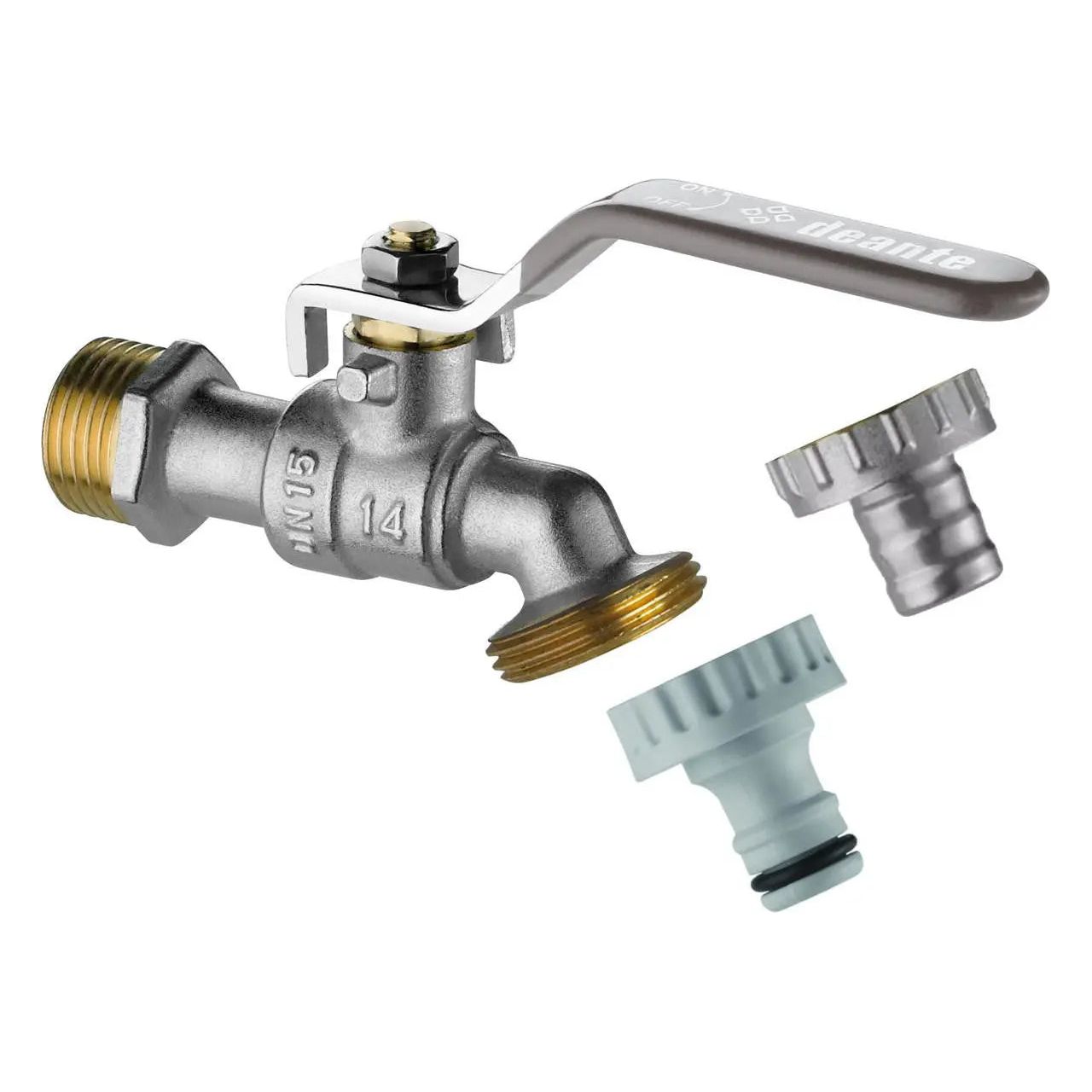 1/2 3/4 Inch Garden Ball Valve Outside Tap Lever Handle Garden Taps / Valves