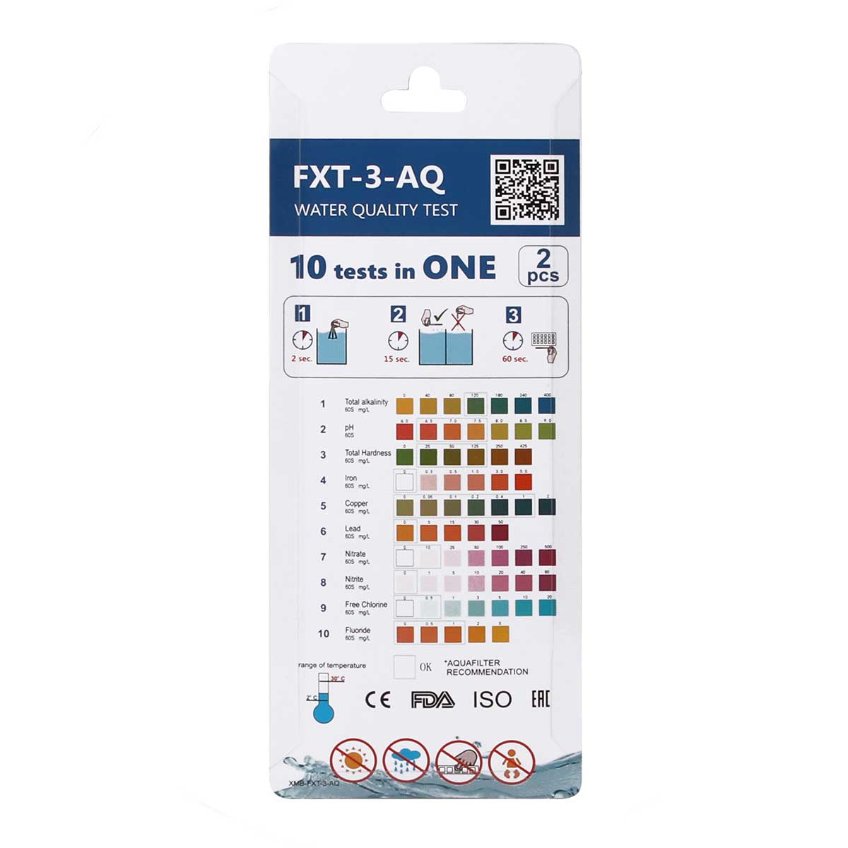 7 Tests Water Analysis pH Chlorine Iron Hardness Nitrates Water Filters