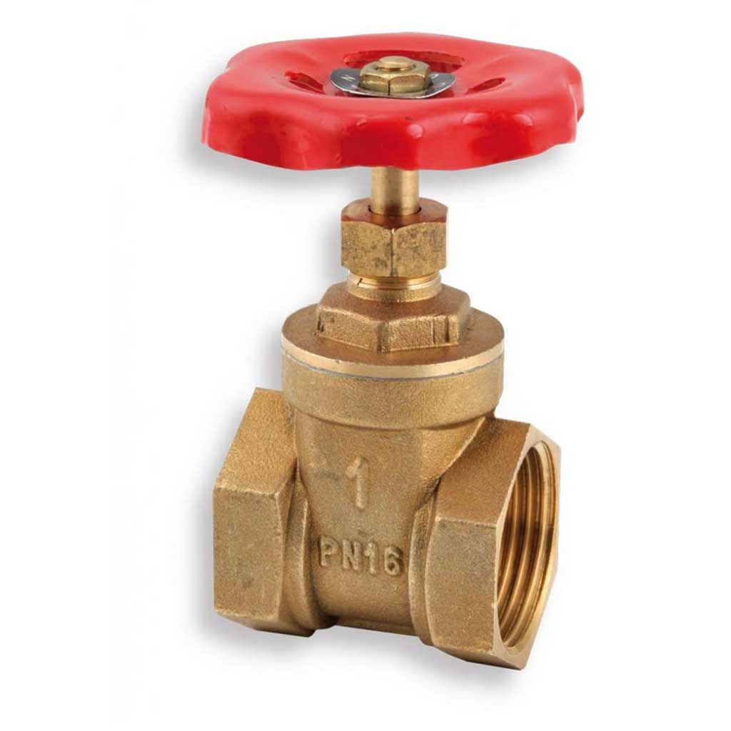 Sluice Gate Valve Water Stop with Red Head Handle 1/2-2 Inch Gate Valves