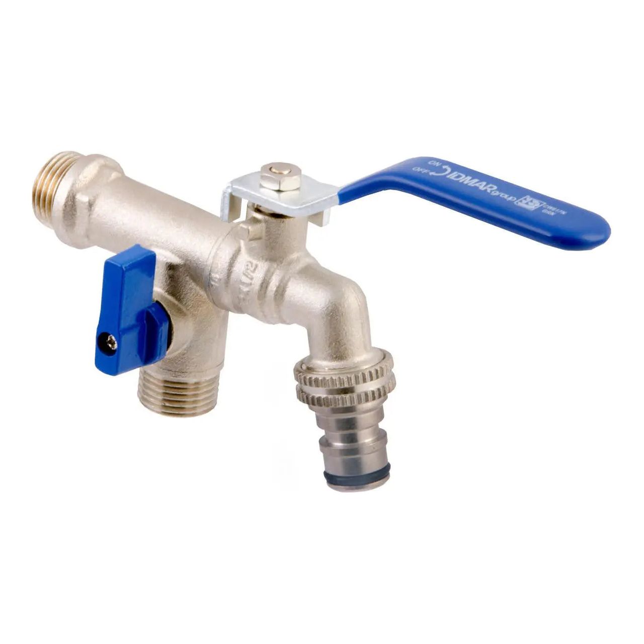 Double Dual Garden Tap Valve Water Handle 1/2x1/2 1/2x3/4 Garden Taps / Valves