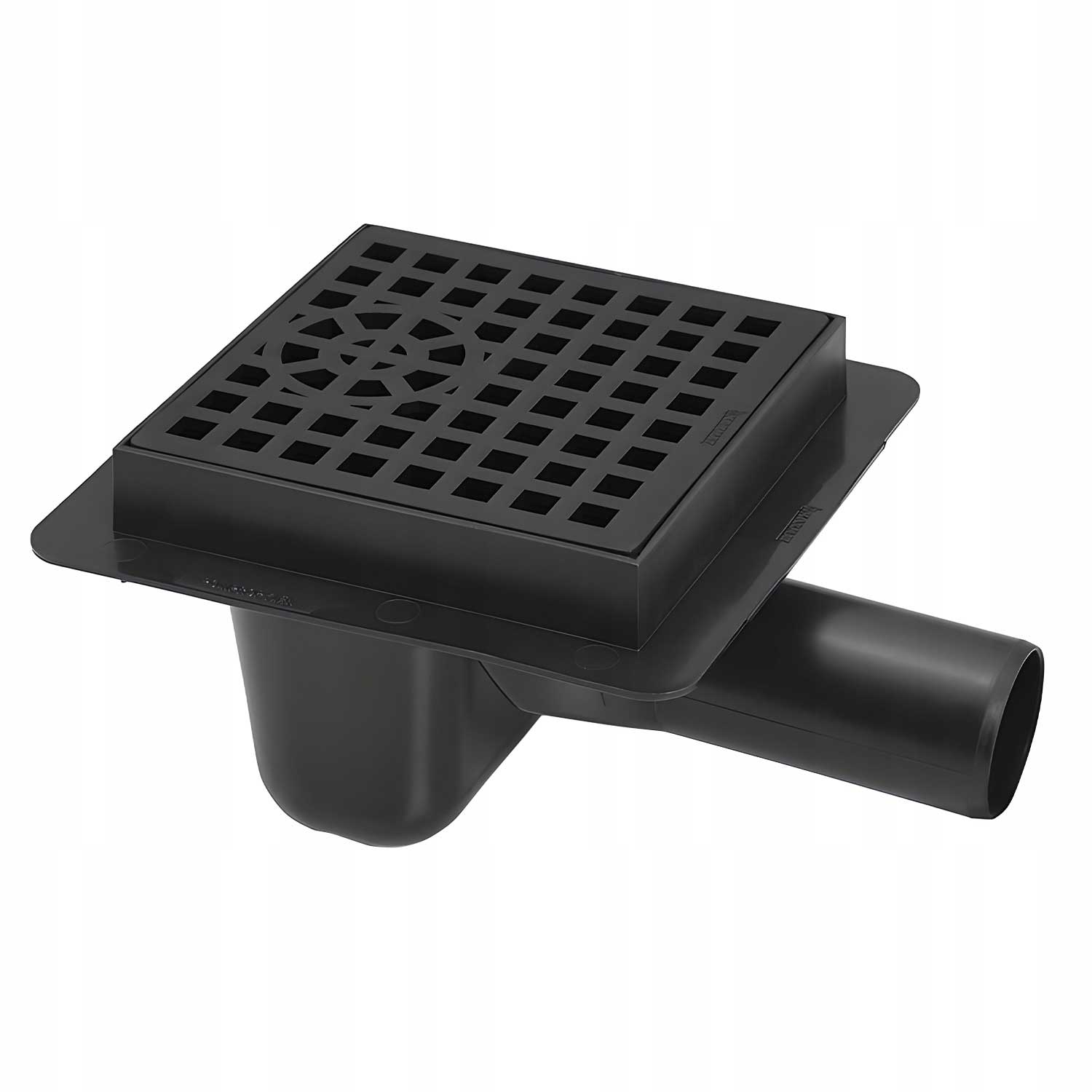 Floor Waste Drain Gully Trap Grid 50mm Pipe Square 150x150mm Drain Gully