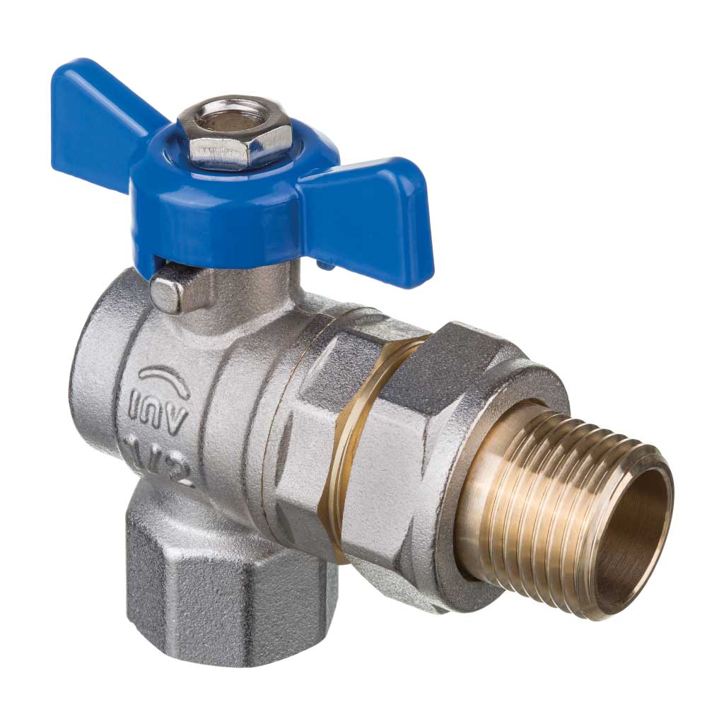 90deg Angled Shut-Off Ball Valve Butterfly Handle 1/2 3/4 1 Ball Valves