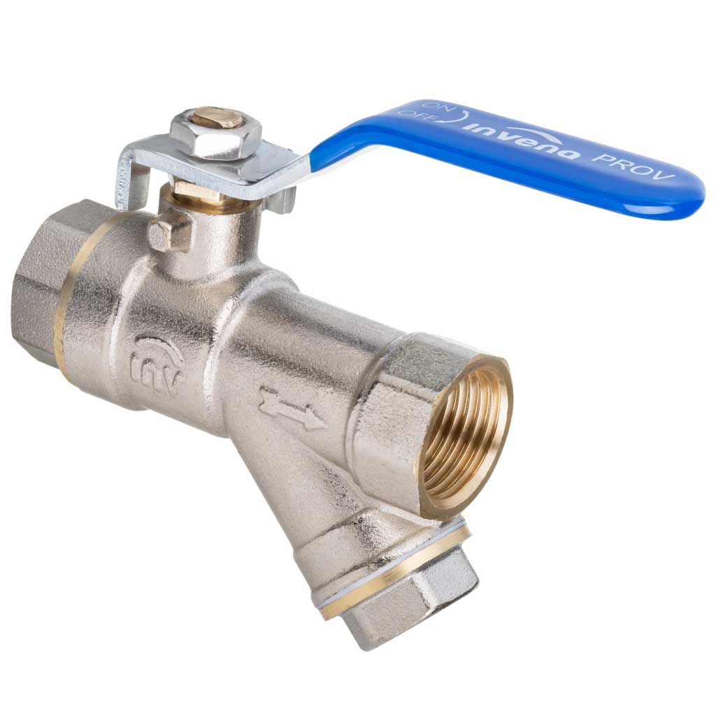 Water Quarter Turn Ball Valve Y Strainer Female 1/2 3/4 1 Ball Valves