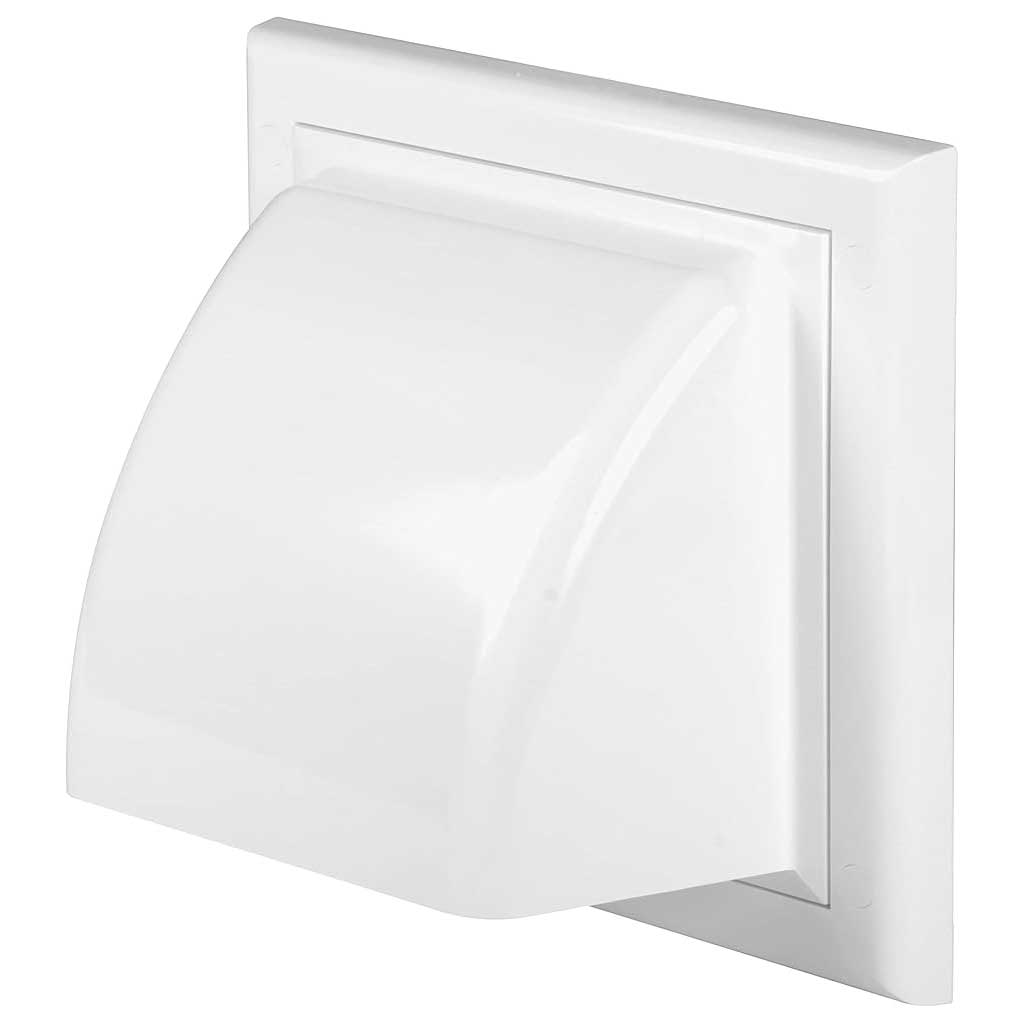 Ventilation Air Hooded Non-Return Flap White Outside Duct Vent Air Covers, 979a, 979b, 979c