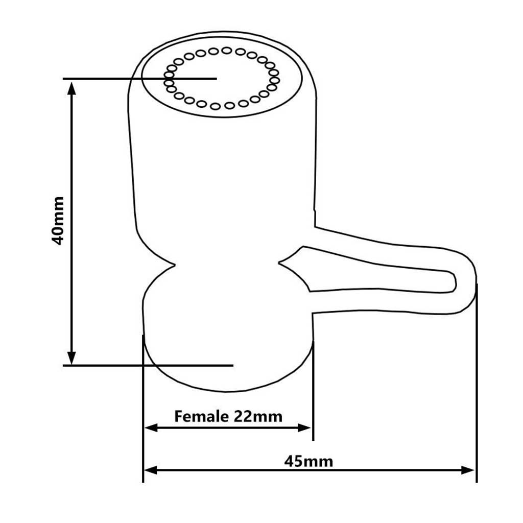 22mm Female Handwash Tap Aerator Nozzle Regulated Flow Tap Aerators / Sprays