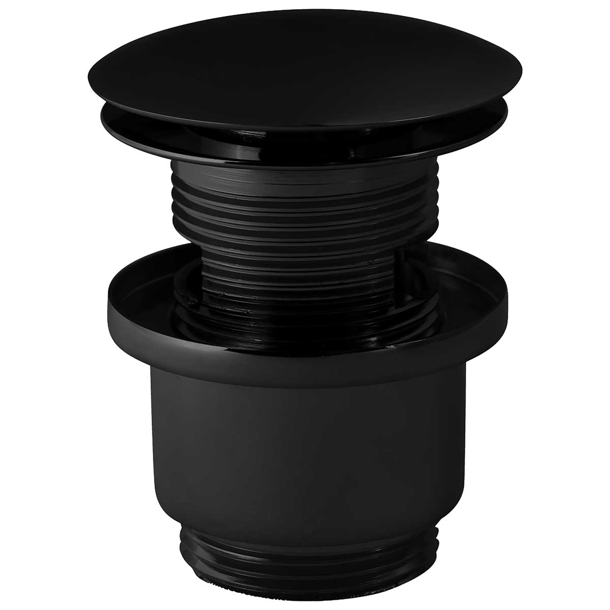 Slotted Button Waste Basin Plug Black Sink Click Clack Bathroom Sink Plugs