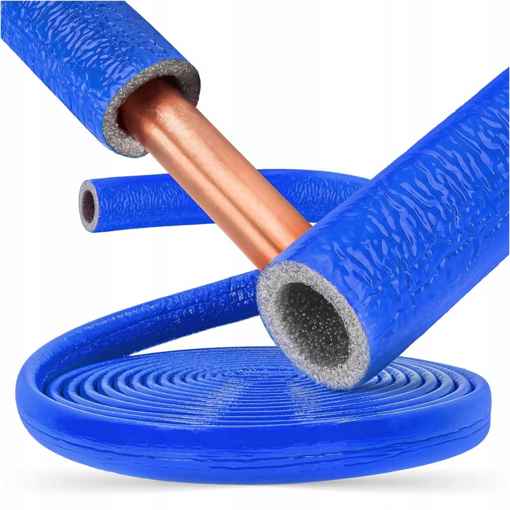 10m Blue 15-35mm Pipe Foam Insulation Lagging Wrap 6mm Thick Pipe Insulation, A244a, A244b, A244c, A244d, A244e